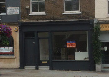 Lock-up Shop & Basement to Let, 396 sq ft (36.7 sq m), 105 Kensington Church Street, Notting Hill Gate, London W8