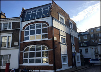 >Studio Office Suite to Let, 930 sq ft (86.4 sq m), Unit 2, First Floor, Alma Studios, 32-34 Stratford Road, Kensington, London, W8